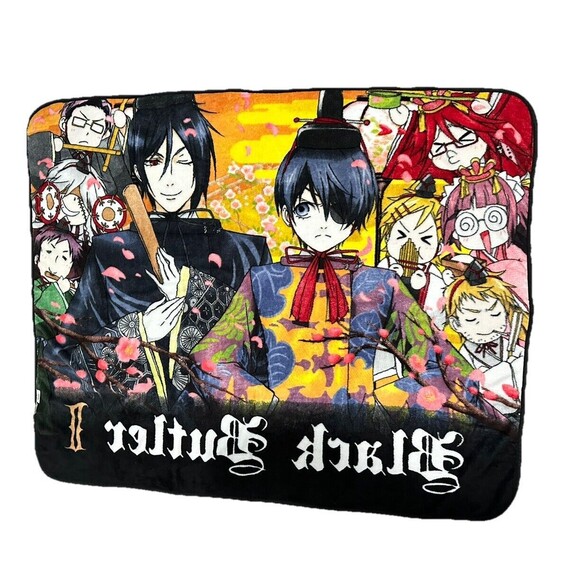 Black Butler II Blanket Anime Official 46x57 Graphic Blanket Lap Throw Manga - Picture 3 of 6